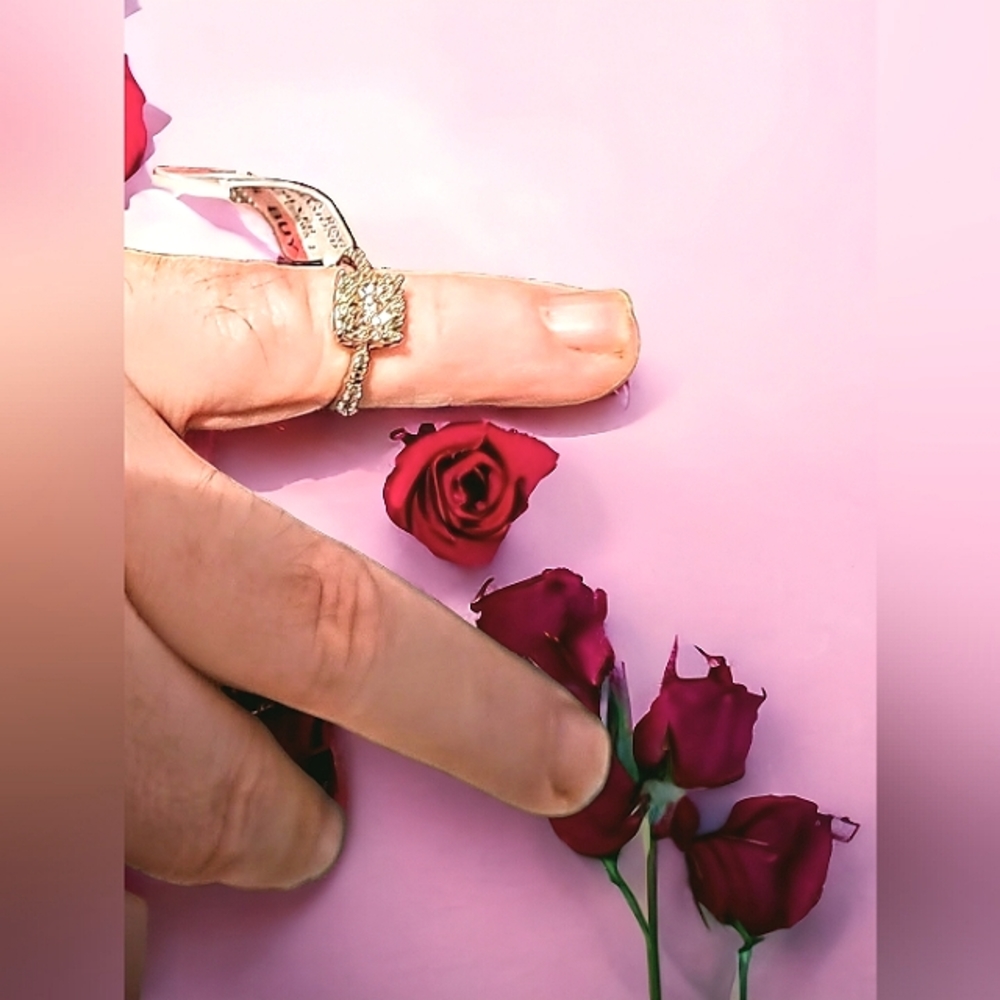 1/2 carat engagement diamond ring.